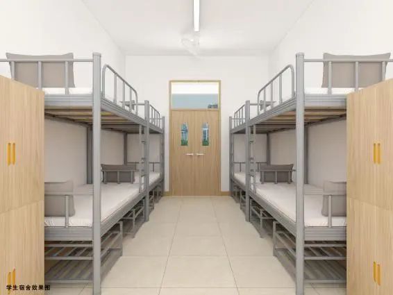 创新与传统并行的学校宿舍设计——效果图设计的新思路(图1)