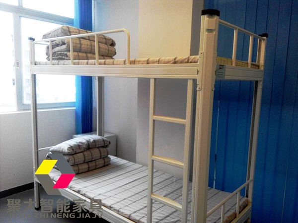 型材铁床公寓床上下床学校宿舍家具工程配套占地五万平方源头铁床工厂(图1)