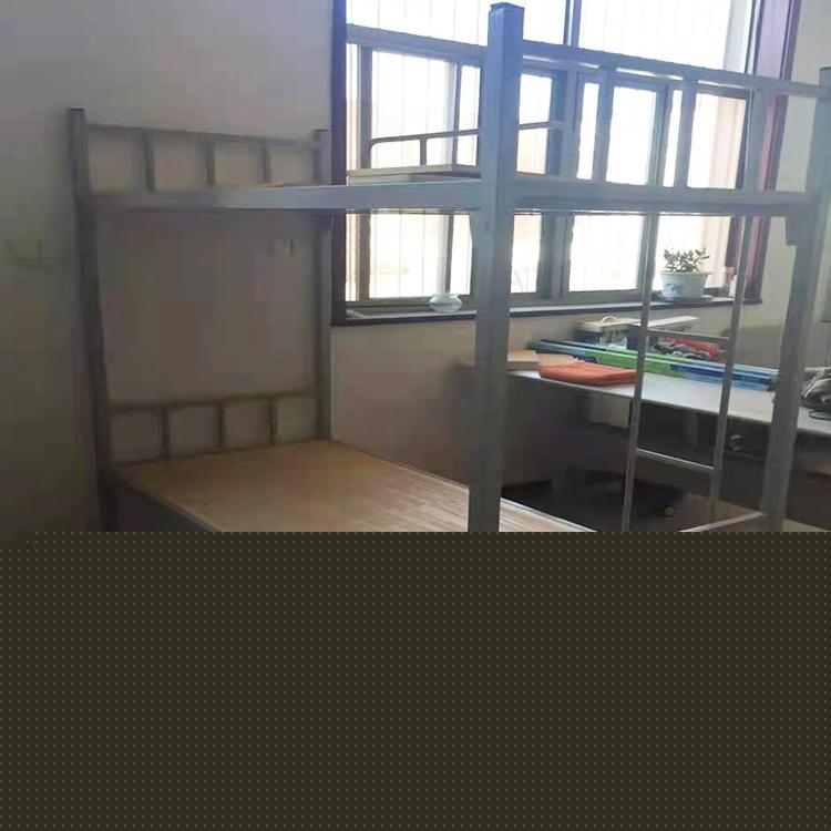 工厂供应学生宿舍床 单人上下组合床 带衣柜带书桌(图1)