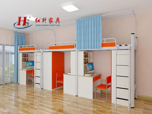 学生宿舍床员工宿舍床学生厂家-红升家具(图1)