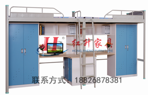 学生公寓床员工公寓床宿舍厂家-红升家具(图1)