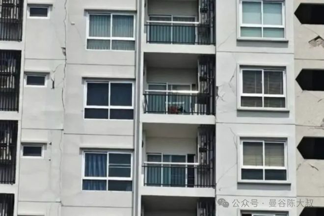 缅甸地震后清迈豪华公寓现裂缝紧急关闭(图1)