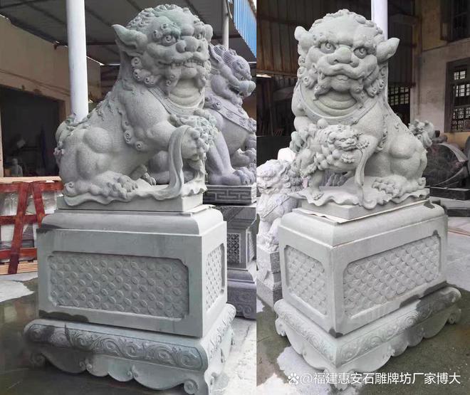 石狮子在乡村建筑中的装饰风格(图2)