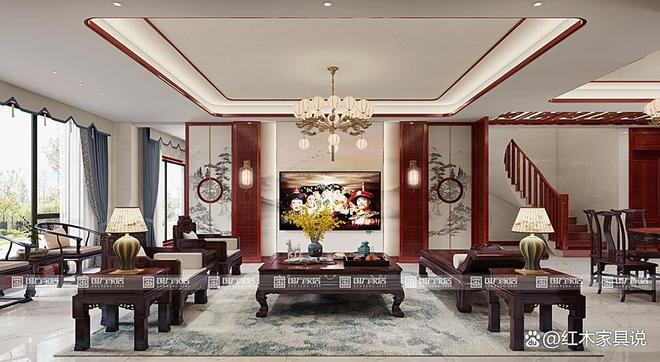 中式整装厂家推荐：10大品质红木家具品牌权威盘点！(图9)