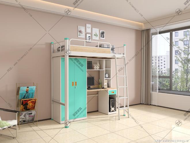 菲蒙家具双层铁床定制批发学校企业宿舍首选厂家(图3)