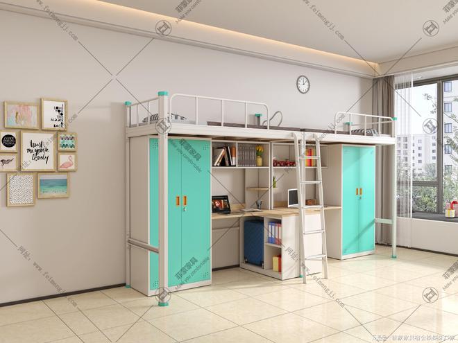 双层铁床厂家定制批发学生公寓床价格质量解析(图2)