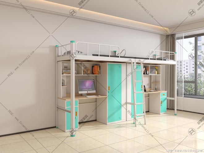 双层上下铺铁床定制批发厂家学校企业宿舍首选(图2)