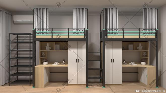 双层上下铺铁床定制批发厂家学校企业宿舍首选(图1)