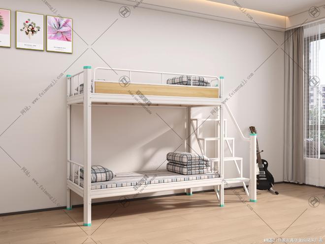 双层上下铺铁床定制批发厂家学校企业宿舍首选(图3)