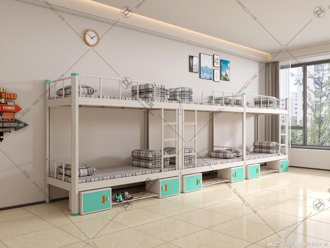 菲蒙家具双层铁床批发定制学生公寓床厂家直销(图3)