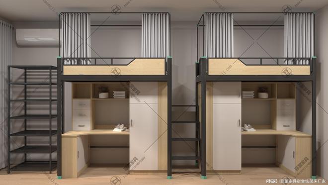 员工宿舍上下铺铁床定制批发厂家直销质保十年(图1)