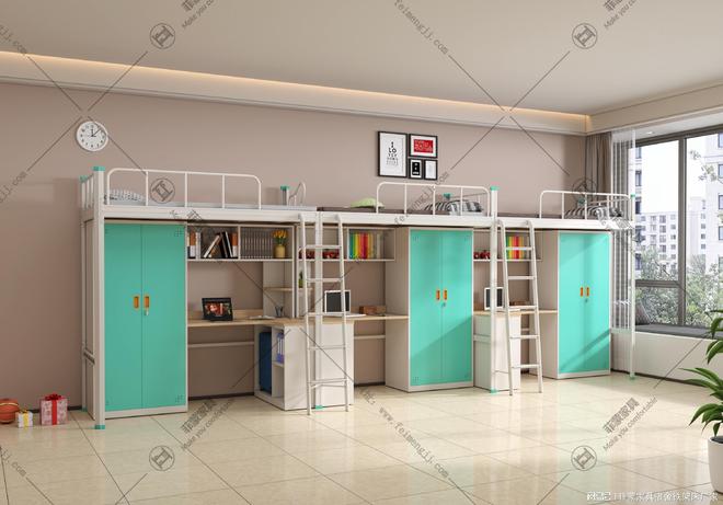 上下铺铁床定制批发厂家学生公寓床价格质量解析(图2)