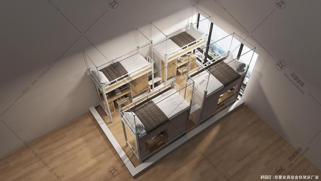 上下铺铁床定制批发厂家：学校宿舍床采购全攻略(图3)