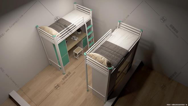 宿舍床定制批发厂家：上下铺铁床价格质量全解析(图1)