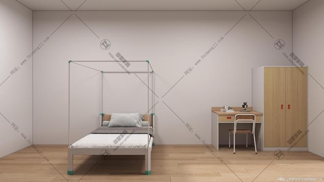 学校宿舍床批发定制：上下铺铁床厂家直销报价(图1)