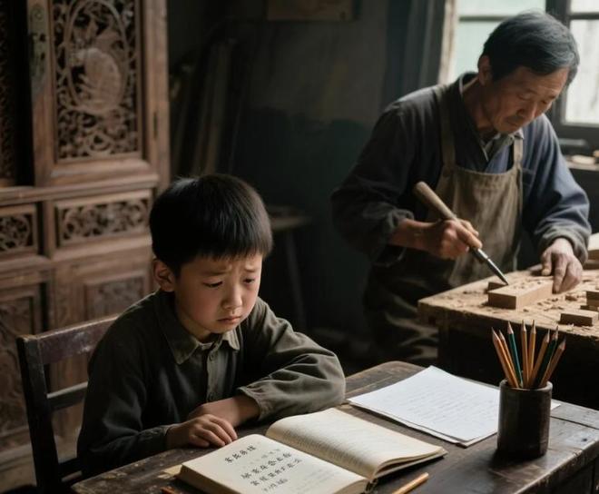 父亲去世只留下一堆“烂木头”儿子忍着恨意切开锯子落下懵了(图2)