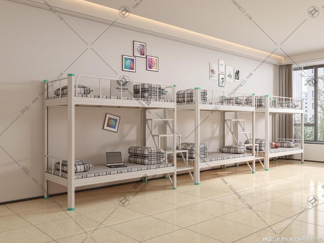 员工宿舍单人床定制批发菲蒙铁架床厂家直销(图1)