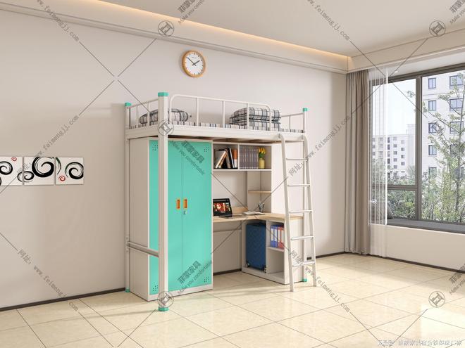 上下铺铁床批发定制厂家学生公寓床价格质量解析(图1)