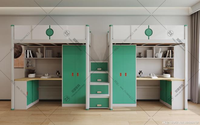 学校公寓床厂家定制批发上下铺铁床价格(图2)