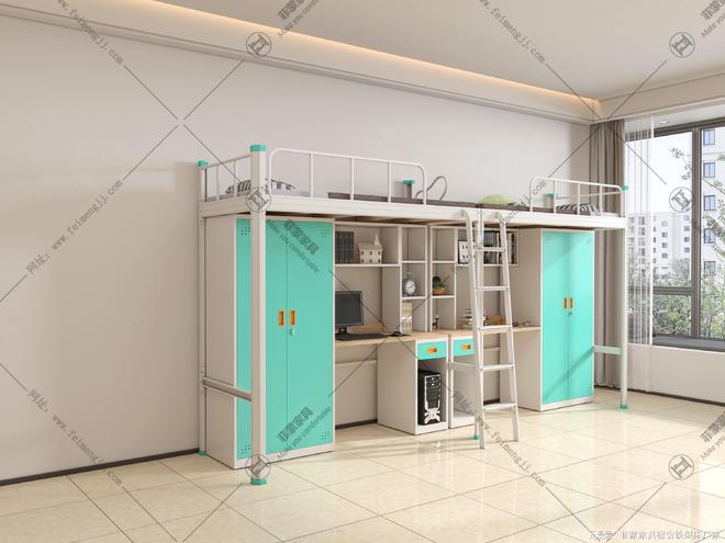 员工公寓床批发定制厂家上下铺铁床价格安装全解析(图2)