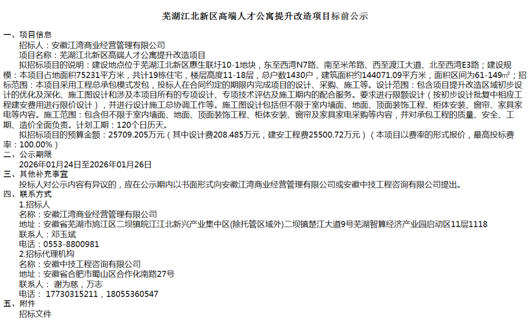 257亿！芜湖又一高端人才公寓提升改造项目提上日程！位置就在……(图1)