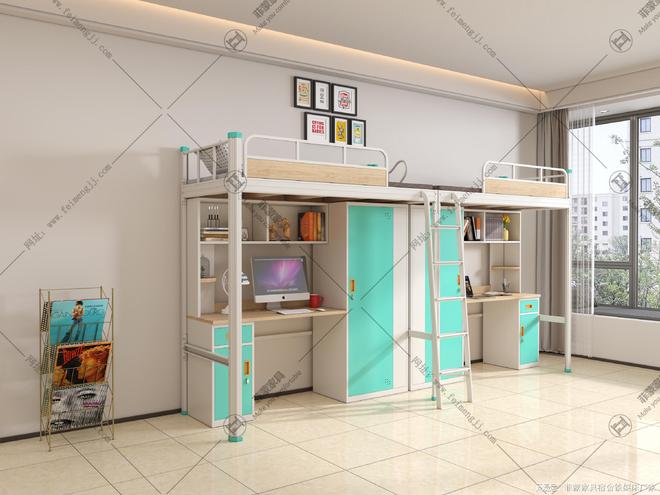 铁床上下铺批发价格学生公寓床定制厂家报价(图2)