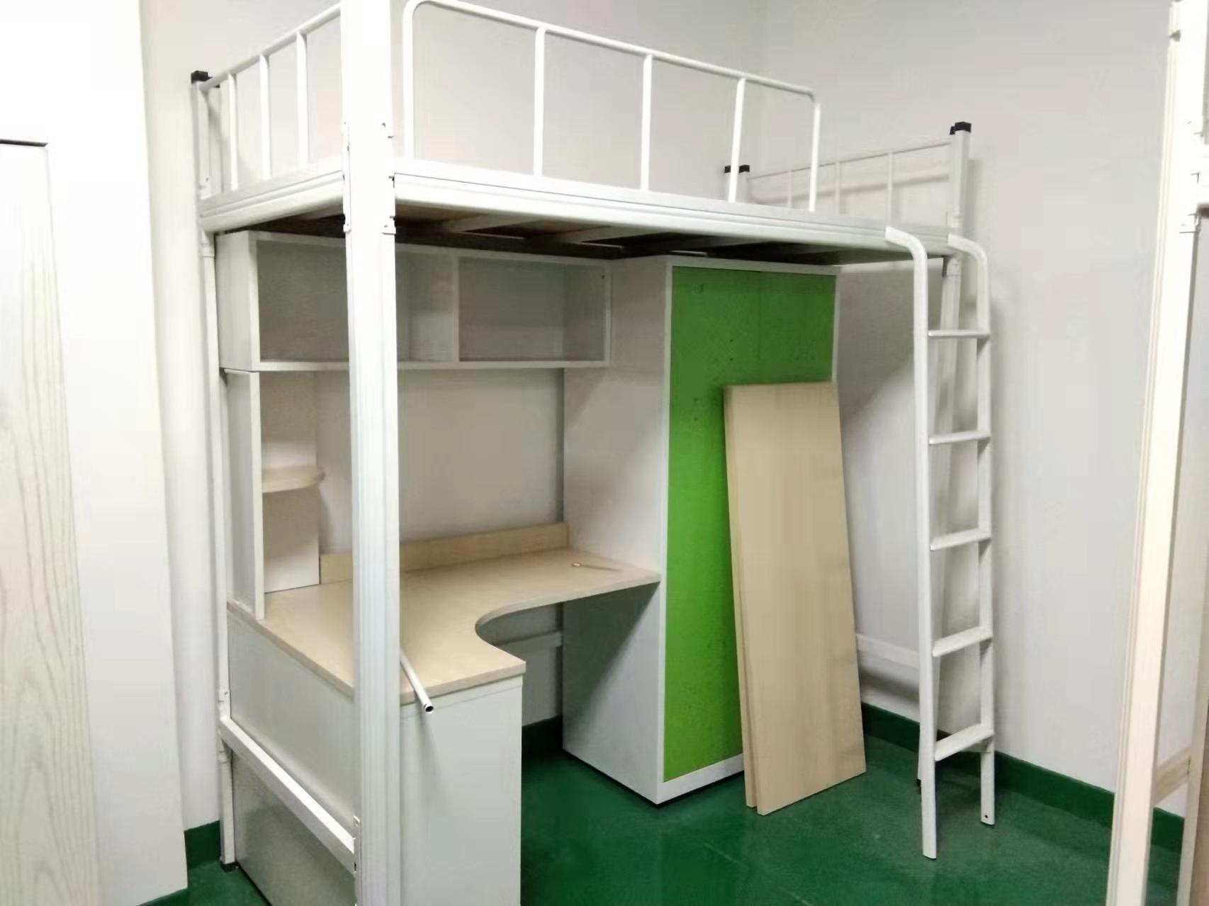 铁床厂家-铁架床-公寓床-双层上下铺铁振华宿舍家具批发(图1)